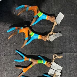 Hobby Lobby Decorative Antler Ornaments Set Of 4